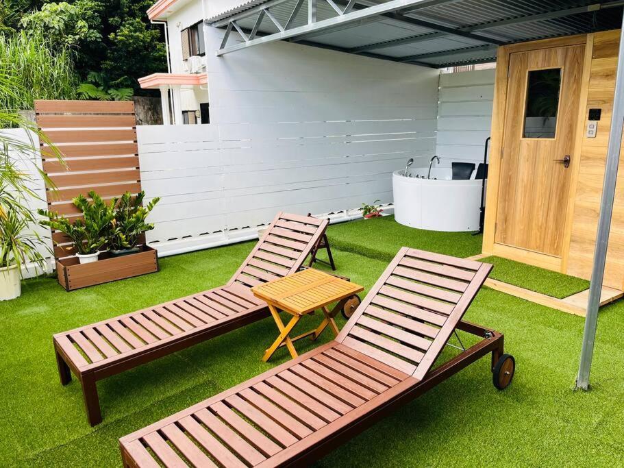 新規オープン サウナ Bbq ジャグジー付き 最大7名 無料駐車場4台 ビーチまで車で5分 Sky House Βίλα Uruma Εξωτερικό φωτογραφία